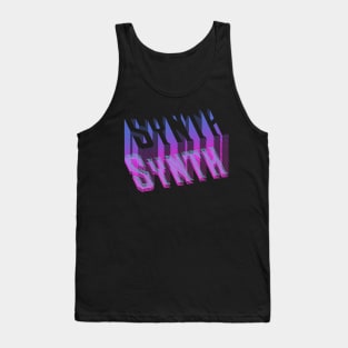 Synth retro vaporwave aesthetic Tank Top